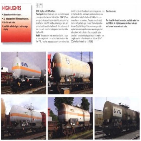 2010 Qtr.3 Tank Cars (L) (HO Scale) - Price is for 5 Representative Pieces