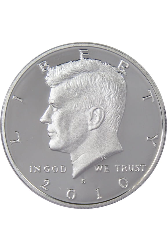 2010 S Kennedy Half Dollar Choice Proof 90% Silver 50c US Coin Collectible