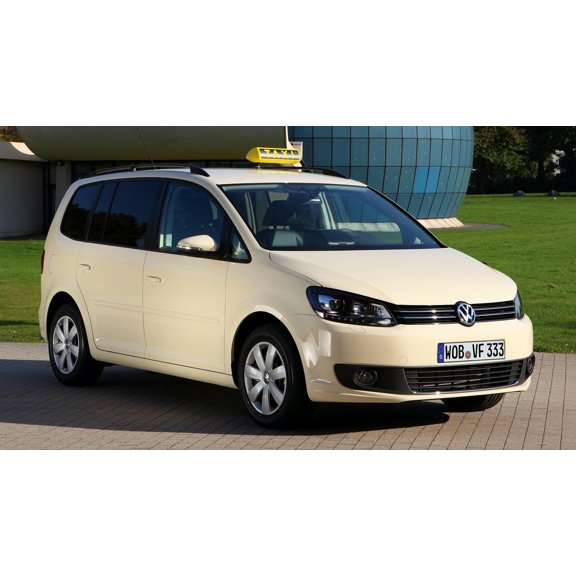 2010 Volkswagen Touran Taxi - 12x18 Inch Laminated Poster - Stunning Detail and Bold Colors