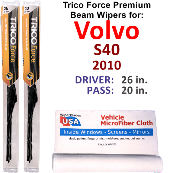 2010 Volvo S40 Performance Beam Wipers (Set of 2)