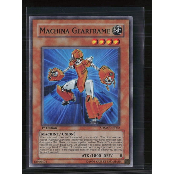 2010 Yu-Gi-Oh! Machina Mayhem Structure Deck Machina Gearframe 1st Edition