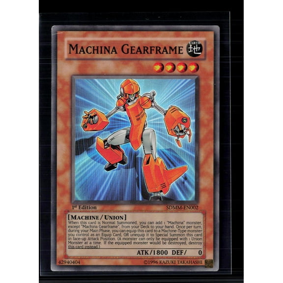2010 Yu-Gi-Oh! Machina Mayhem Structure Deck Machina Gearframe 1st Edition