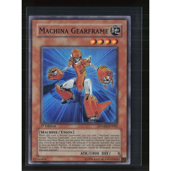 2010 Yu-Gi-Oh! Machina Mayhem Structure Deck Machina Gearframe 1st Edition