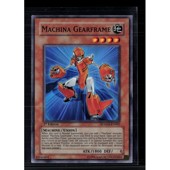 2010 Yu-Gi-Oh! Machina Mayhem Structure Deck Machina Gearframe 1st Edition