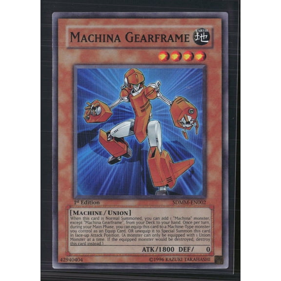 2010 Yu-Gi-Oh! Machina Mayhem Structure Deck Machina Gearframe 1st Edition