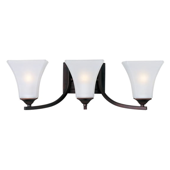 20100FTOI Maxim Lighting Aurora-3 Light Contemporary Bath Vanity in Contemporary style-21.5 Inches wide by 7 inches high-Oil Rubbed Bronze Finish