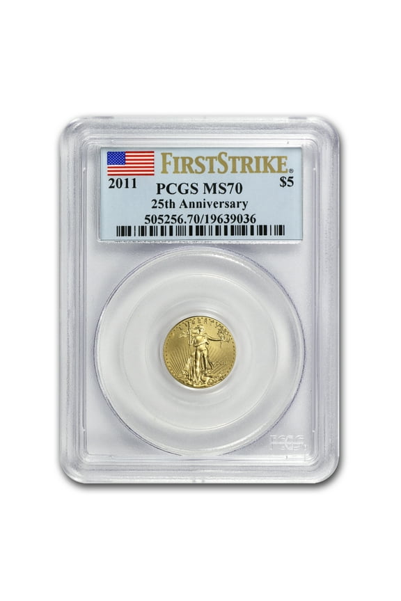2011 1/10 oz American Gold Eagle MS-70 PCGS (25th Anniversary FS)
