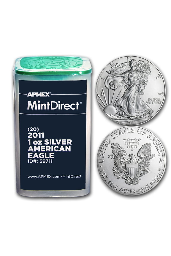 2011 1 oz American Silver Eagles (20-Coin MintDirect Tube)