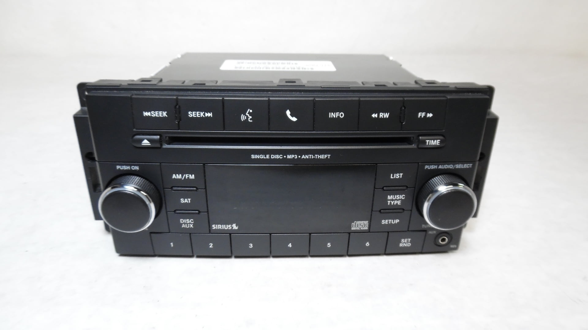 PreOwned 2011 2012 Jeep Compass CD MP3 Player Radio Receiver w/ Satellite RES OEM Verify