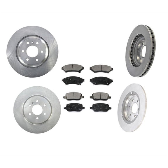2011-2012 for VPG for MV-1 4.6L Ceramic Front & Rear Disc Brake Rotors & Pads 6PC D3EA Certified