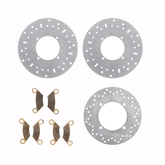 2011-2013 Polaris 500 Sportsman Forest Tractor Front & Rear Brake Rotors & Pads