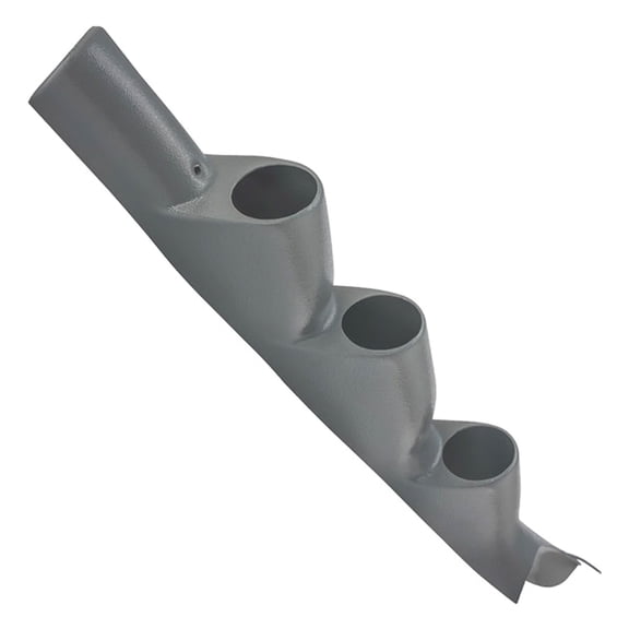 GlowShift | Gray Triple Gauge Pillar Pod for 3rd Gen 2011-2016 Ford Super Duty 6.7 Powerstroke F-250 & F-350