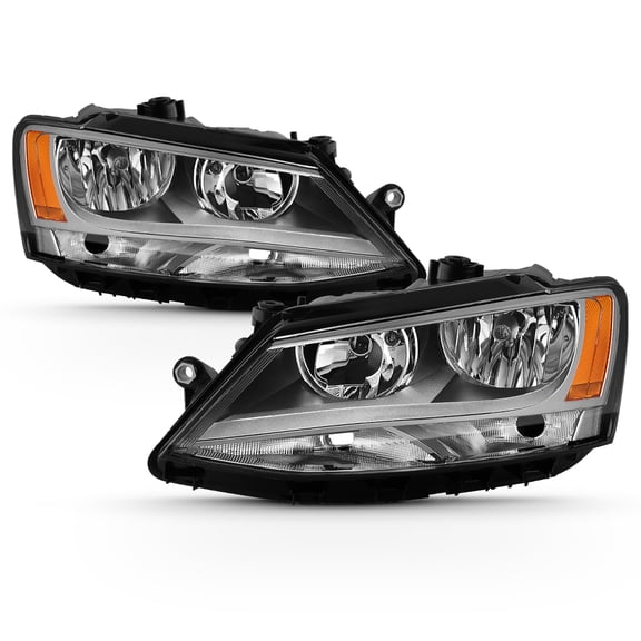 2011-2018 Volkswagen Jetta Headlights Headlamps Factory Halogen Model Left+Right