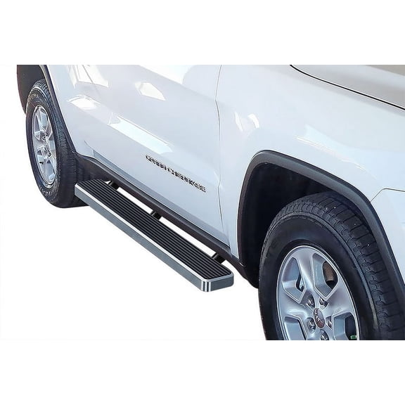 2011-2019 Jeep Grand Cherokee (Excl. SRT and Trail Hawk models) Hairline Finish 5 Inch Door to Door Side Bar Side Step Running Board