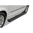 thumbnail image 1 of 2011-2020 Dodge Grand Caravan\ 2011-2016 Chrysler Town & Country Stainless Steel with 6061 Aluminum Step Pad Black Finish 6-Inch Door to Door Side Step iStep 6 Inch SS, 1 of 2