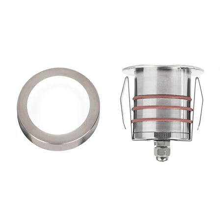 2011-30SS-WAC Lighting-12V 4W 1 LED Slim Round Indicator Light-2.07 Inches Wide by 3.13 Inches High-Stainless Steel Finish