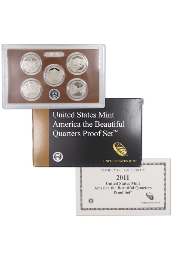 2011 America the Beautiful Quarter Clad Proof Set U.S. Mint OGP COA