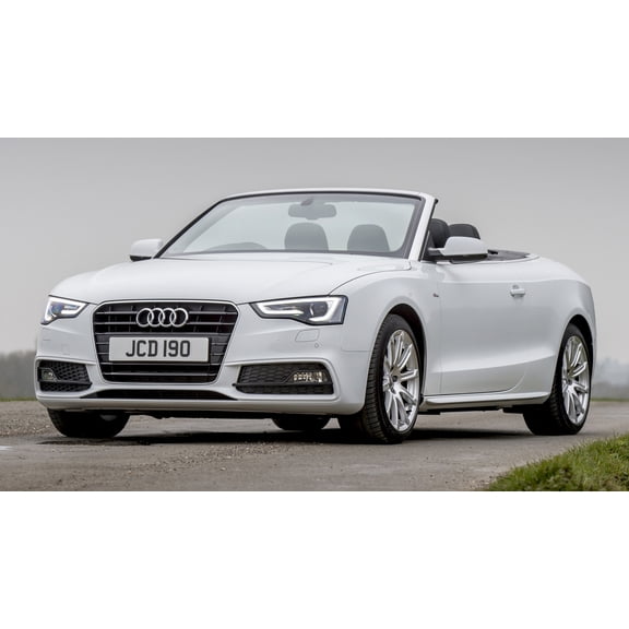 2011 Audi A5 Cabriolet S Line UK Car - 12x18 Inch Laminated Poster - Stunning Detail and Bold Colors