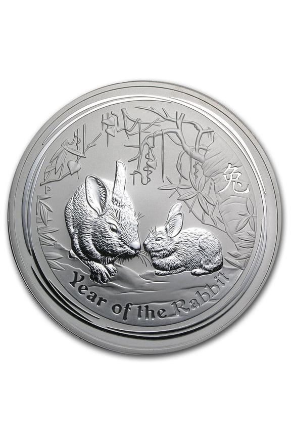 2011 Australia 1 kilo Silver Year of the Rabbit BU