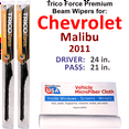 thumbnail image 1 of 2011 Chevrolet Malibu Performance Beam Wipers (Set of 2), 1 of 3