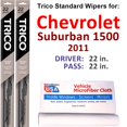 thumbnail image 1 of 2011 Chevrolet Suburban 1500 Wiper Blades (Set of 2), 1 of 4