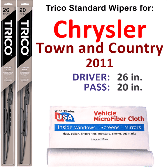 2011 Chrysler Town and Country Wiper Blades (Set of 2)