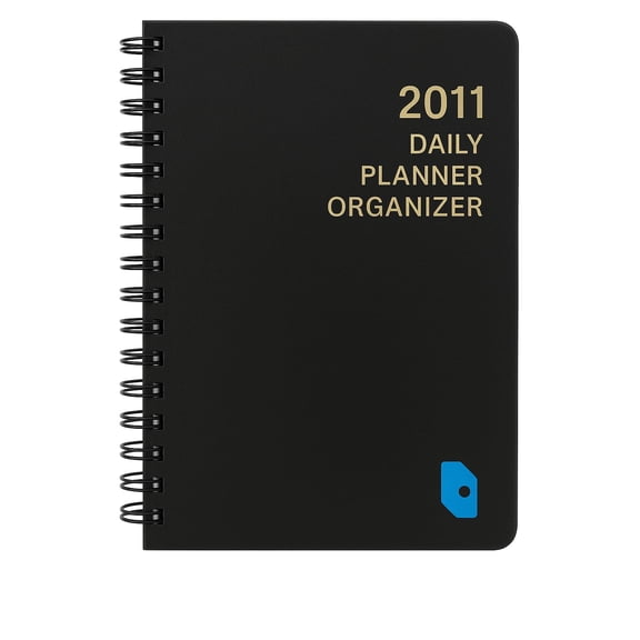 2011 CoilPro Daily Planner Organizer in Black, 8 x 5 Inches, Model CB634C.BLK, Durable Appointment Book Over 1 Pound, Professional Calendar and Scheduler CB634CBLK
