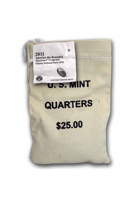 2011-D ATB Quarter Glacier National Park $25 Sealed Mint Bag