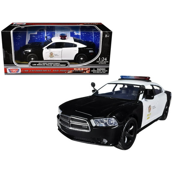 2011 Dodge Charger Pursuit LAPD Los Angeles Police Department Car 1/24 Diecast Car Model by Motormax