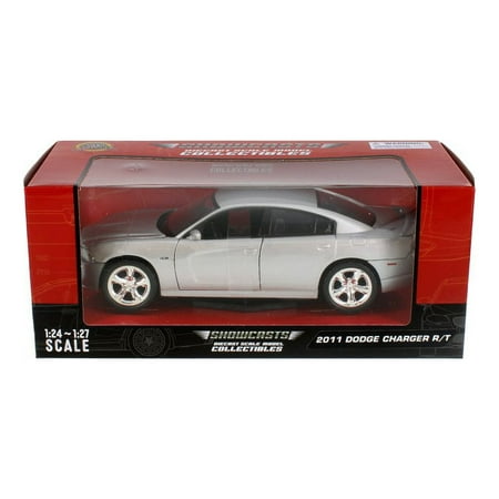 2011 Dodge Charger R/T, Silver - Showcasts 77354SV - 1/24 Scale Diecast Model Car