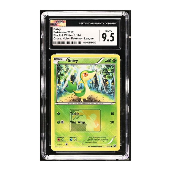 2011 Pokemon EN-Black & White - Snivy #1/114 - CGC 9.5