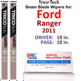 thumbnail image 1 of 2011 Ford Ranger Beam Blade Wipers (Set of 2), 1 of 3