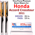 thumbnail image 1 of 2011 Honda Accord Crosstour Performance Beam Wipers (Set of 2), 1 of 3