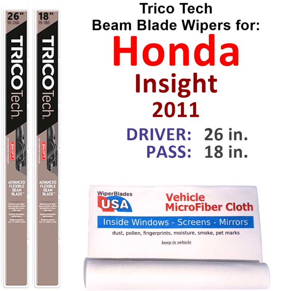 2011 Honda Insight Beam Blade Wipers (Set of 2)