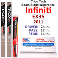 thumbnail image 1 of 2011 Infiniti EX35 Beam Blade Wipers (Set of 3) w/Rear Wiper, 1 of 3