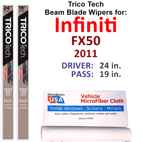 2011 Infiniti FX50 Beam Blade Wipers (Set of 2)