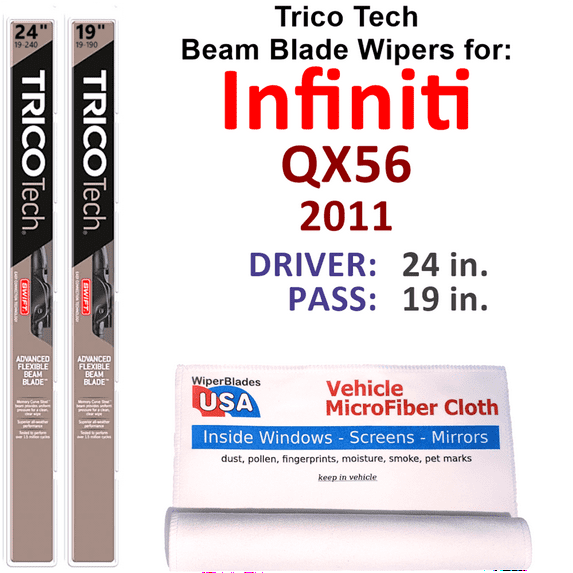 2011 Infiniti QX56 Beam Blade Wipers (Set of 2)