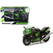2011 كاواساكي ZX-14 Ninja Green Motorcycle Model 1/12 by New Ray