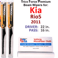 thumbnail image 1 of 2011 Kia Rio5 Performance Beam Wipers (Set of 2), 1 of 3