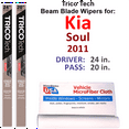 thumbnail image 1 of 2011 Kia Soul Beam Blade Wipers (Set of 2), 1 of 3