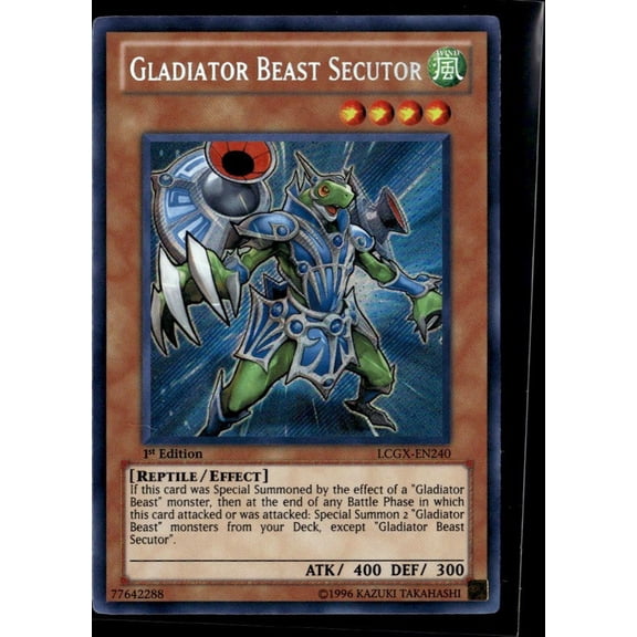 2011 Konami Yu-Gi-Oh! Legendary Collection 2 Gladiator Beast Secutor 1st Edition