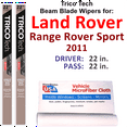 thumbnail image 1 of 2011 Land Rover Range Rover Sport Beam Blade Wipers (Set of 2), 1 of 3