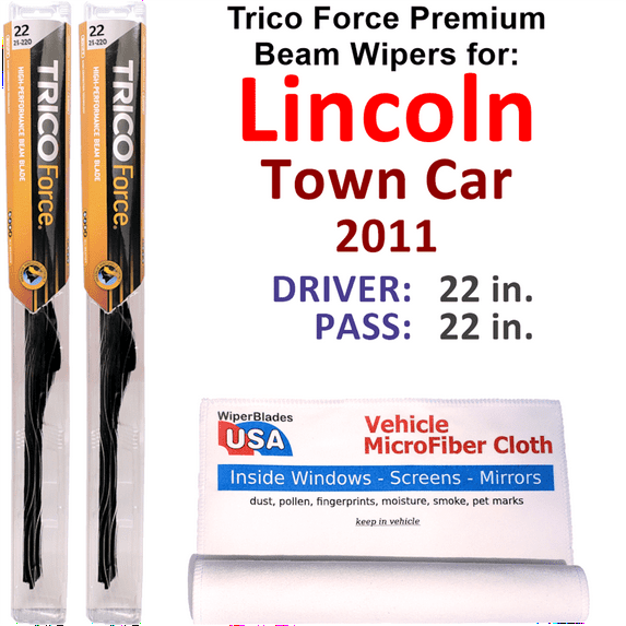 2011 Lincoln Town Car Performance Beam Wipers (Set of 2)