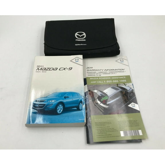 2011 Mazda CX-9 CX9 Owners Manual Handbook Set with Case OEM I01B50007