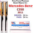 thumbnail image 1 of 2011 Mercedes-Benz C350 Performance Beam Wipers (Set of 2), 1 of 3
