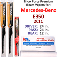 thumbnail image 1 of 2011 Mercedes-Benz E350 Performance Beam Wipers (Set of 3) w/Rear Wiper, 1 of 3