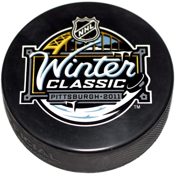 2011 NHL Winter Classic Souvenir Style Collectible Hockey Puck