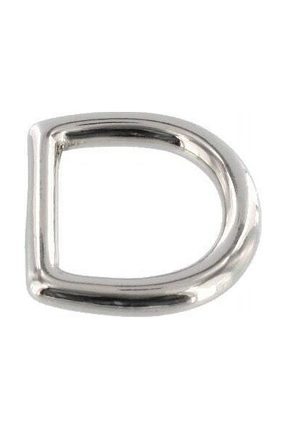 2011 Nickel Plate, D-Ring, Solid Brass-LL, Multiple Sizes