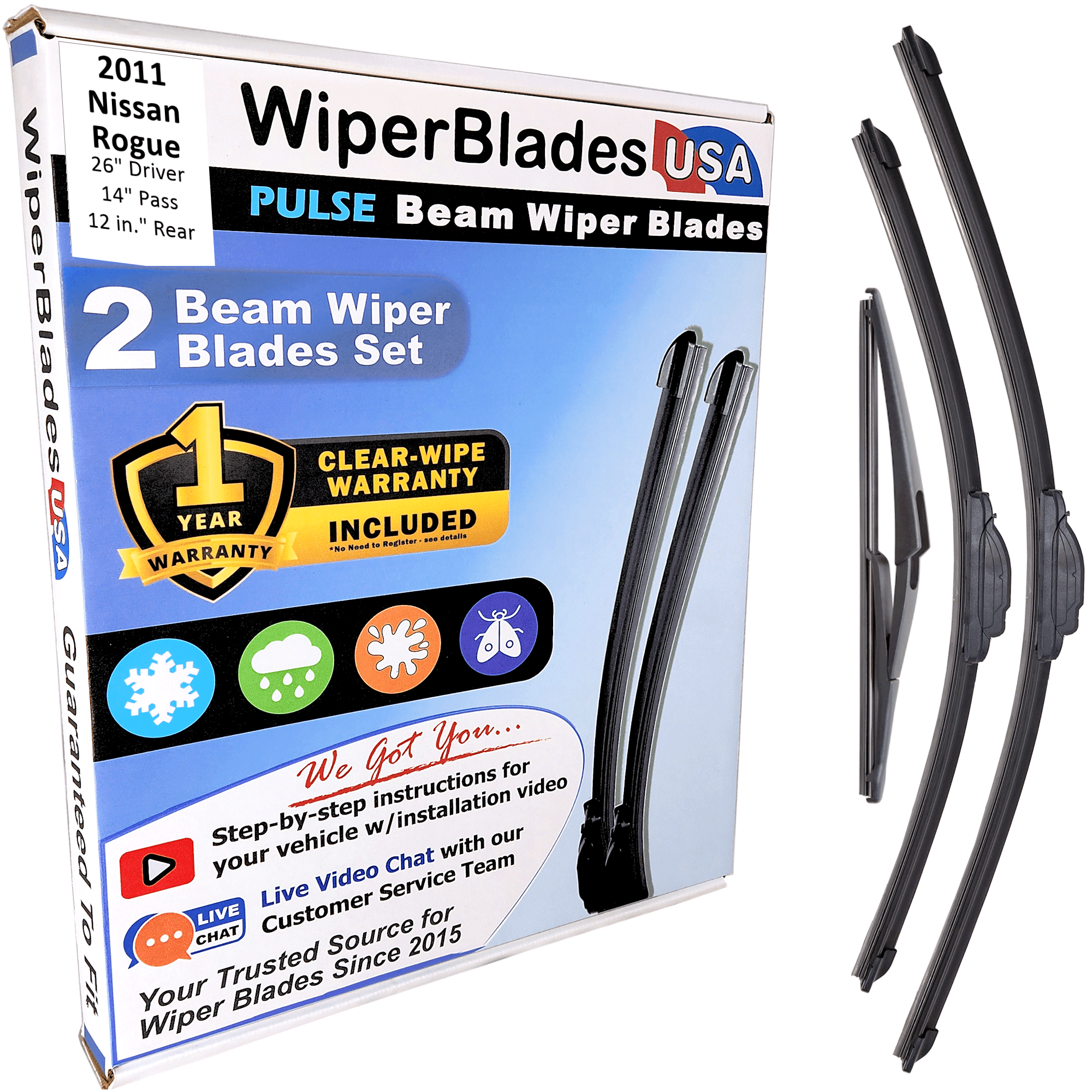 Wiper Blades 2011 Nissan Roguenull