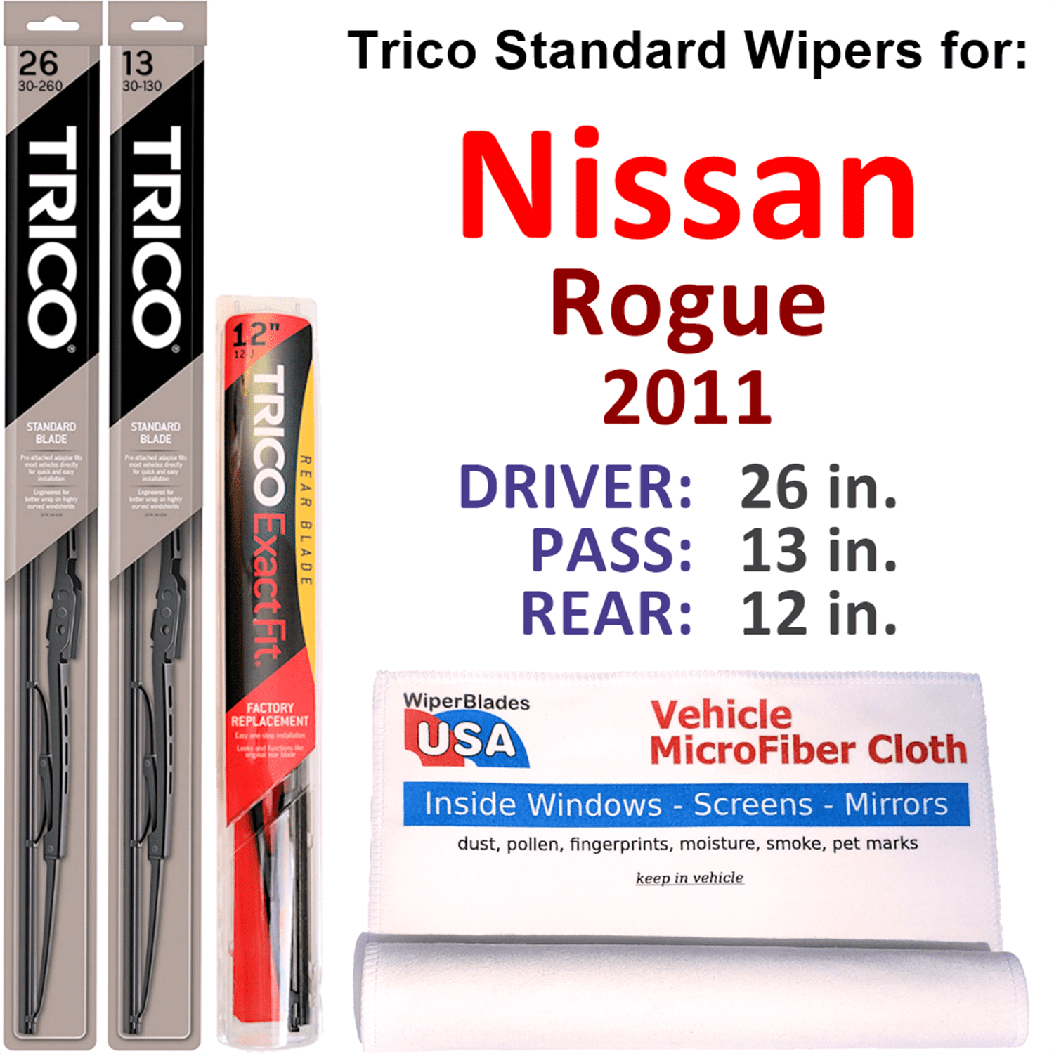 Wiper Blades 2011 Nissan Roguenull